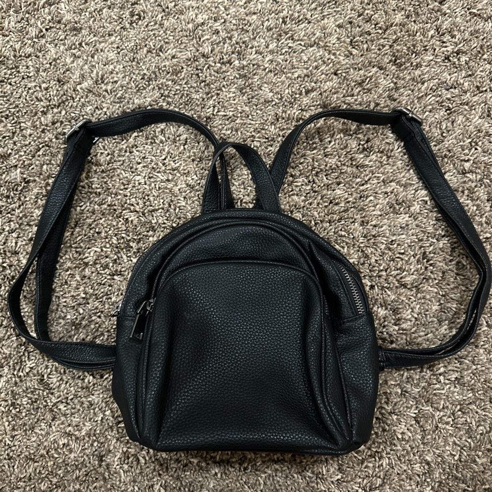 Black Mini Backpack